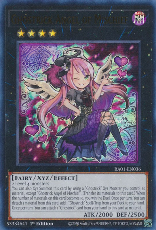Ghostrick Angel of Mischief [RA01-EN036] Ultra Rare | Jomio and Rueliete's Cards and Comics