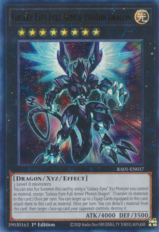 Galaxy-Eyes Full Armor Photon Dragon [RA01-EN037] Ultra Rare | Jomio and Rueliete's Cards and Comics