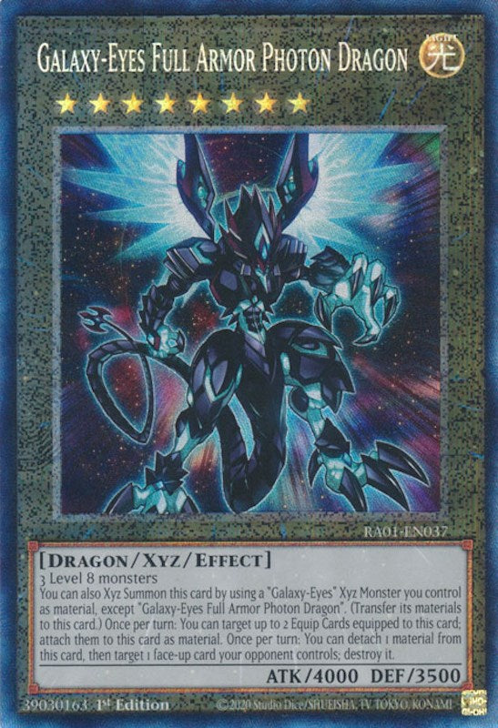 Galaxy-Eyes Full Armor Photon Dragon [RA01-EN037] Prismatic Collector's Rare | Jomio and Rueliete's Cards and Comics