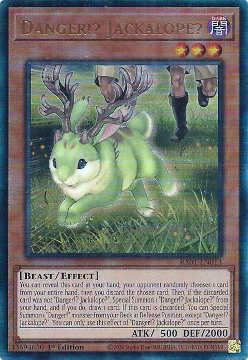 Danger!? Jackalope? [RA01-EN013] Prismatic Ultimate Rare | Jomio and Rueliete's Cards and Comics