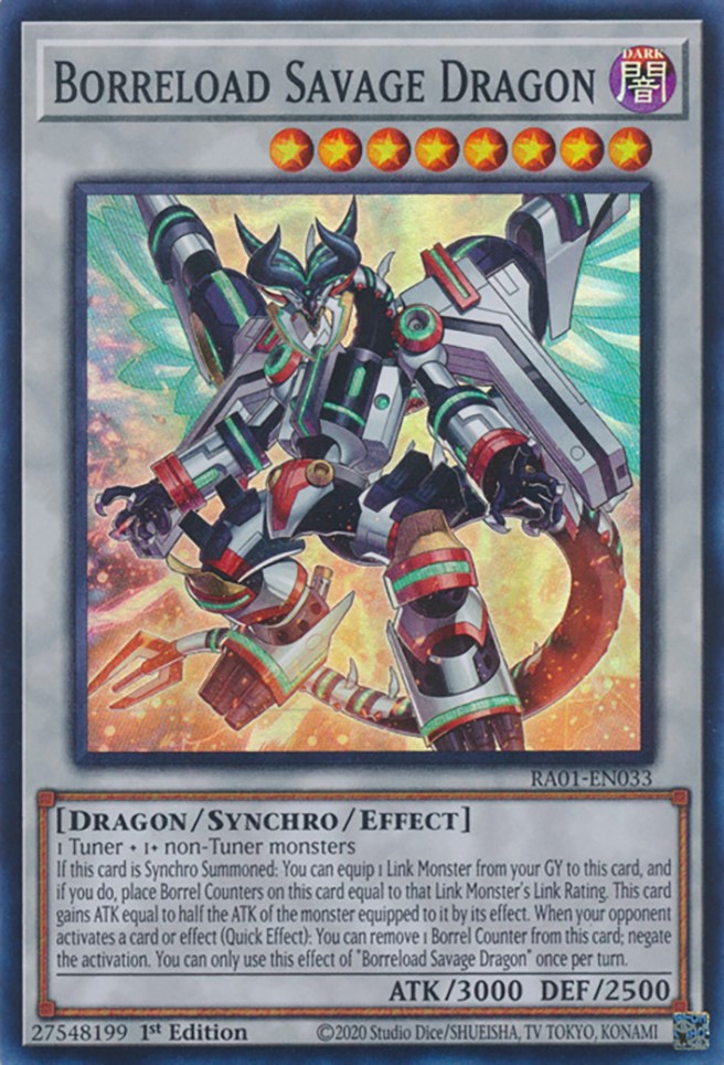 Borreload Savage Dragon [RA01-EN033] Super Rare | Jomio and Rueliete's Cards and Comics
