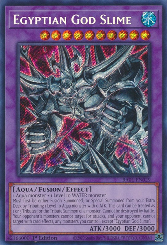 Egyptian God Slime [RA01-EN029] Secret Rare | Jomio and Rueliete's Cards and Comics