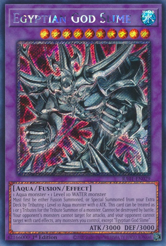 Egyptian God Slime [RA01-EN029] Platinum Secret Rare | Jomio and Rueliete's Cards and Comics