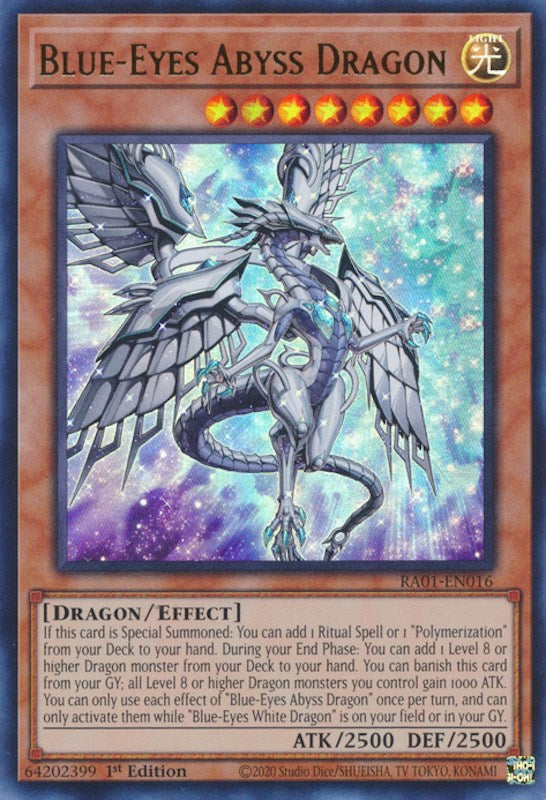 Blue-Eyes Abyss Dragon [RA01-EN016] Ultra Rare | Jomio and Rueliete's Cards and Comics