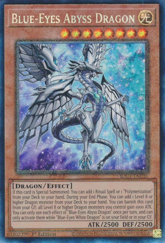 Blue-Eyes Abyss Dragon [RA01-EN016] Prismatic Collector's Rare | Jomio and Rueliete's Cards and Comics