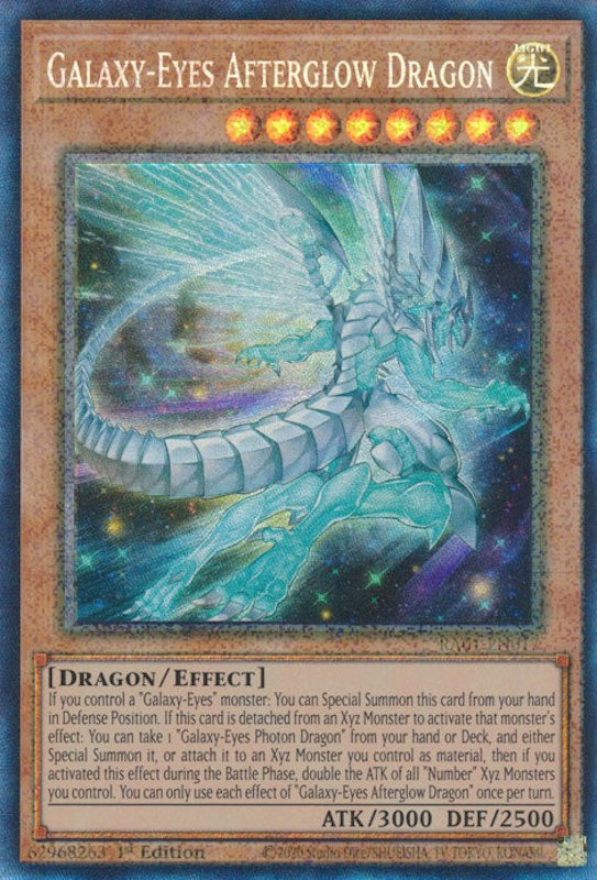 Galaxy-Eyes Afterglow Dragon [RA01-EN017] Prismatic Collector's Rare | Jomio and Rueliete's Cards and Comics