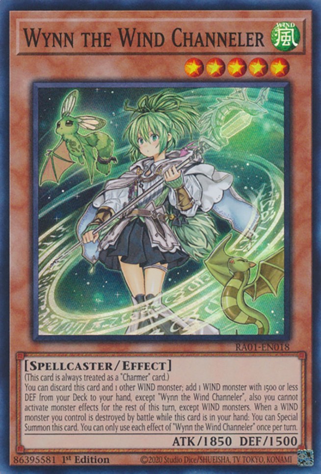Wynn the Wind Channeler [RA01-EN018] Super Rare | Jomio and Rueliete's Cards and Comics