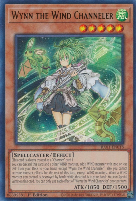 Wynn the Wind Channeler [RA01-EN018] Ultra Rare | Jomio and Rueliete's Cards and Comics