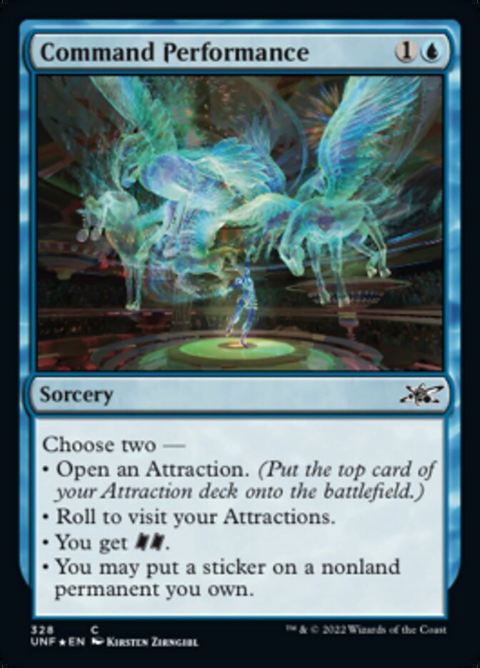 Command Performance (Galaxy Foil) [Unfinity] | Jomio and Rueliete's Cards and Comics