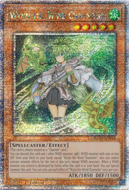 Wynn the Wind Channeler [RA01-EN018] Quarter Century Secret Rare | Jomio and Rueliete's Cards and Comics