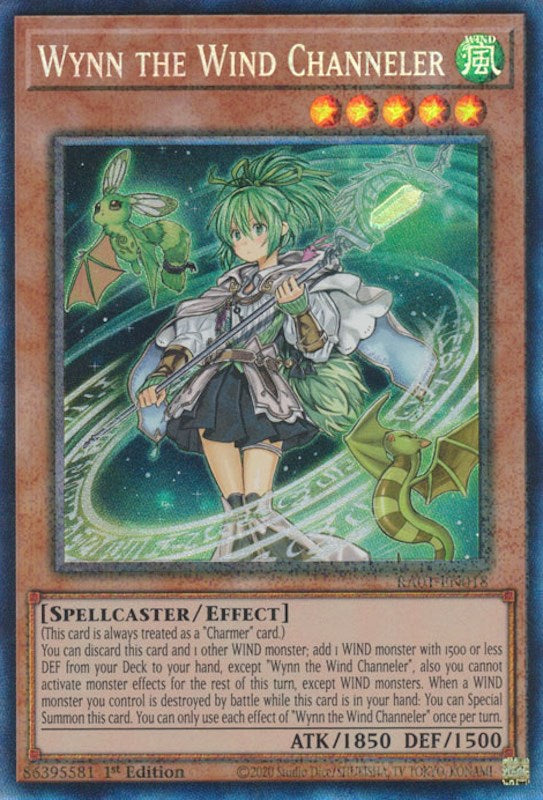 Wynn the Wind Channeler [RA01-EN018] Prismatic Collector's Rare | Jomio and Rueliete's Cards and Comics
