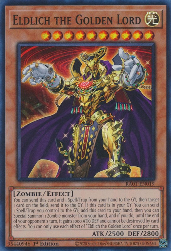 Eldlich the Golden Lord [RA01-EN019] Super Rare | Jomio and Rueliete's Cards and Comics