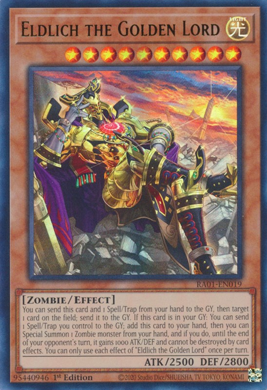 Eldlich the Golden Lord (Alternate Art) [RA01-EN019] Ultra Rare | Jomio and Rueliete's Cards and Comics