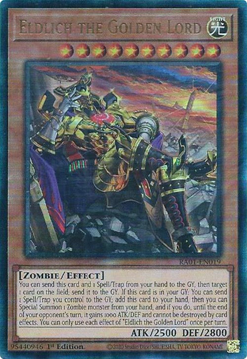 Eldlich the Golden Lord (Alternate Art) [RA01-EN019] Prismatic Ultimate Rare | Jomio and Rueliete's Cards and Comics