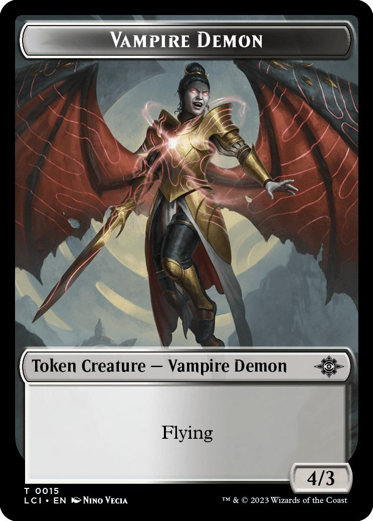 Vampire // Vampire Demon Double-Sided Token [The Lost Caverns of Ixalan Tokens] | Jomio and Rueliete's Cards and Comics