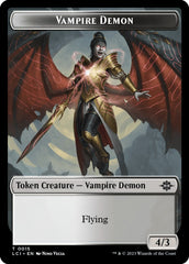 Vampire // Vampire Demon Double-Sided Token [The Lost Caverns of Ixalan Tokens] | Jomio and Rueliete's Cards and Comics