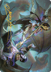 Huatli's Final Strike Art Card (Gold-Stamped Signature) [The Lost Caverns of Ixalan Art Series] | Jomio and Rueliete's Cards and Comics