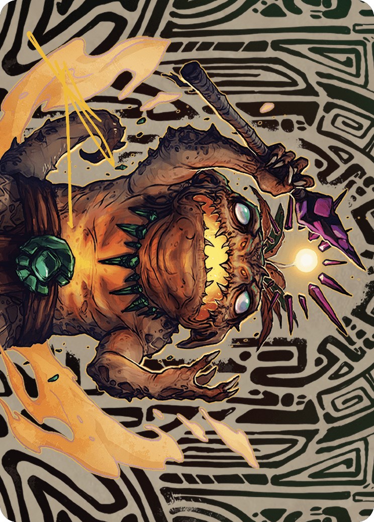 Zoyowa Lava-Tongue Art Card (Gold-Stamped Signature) [The Lost Caverns of Ixalan Art Series] | Jomio and Rueliete's Cards and Comics