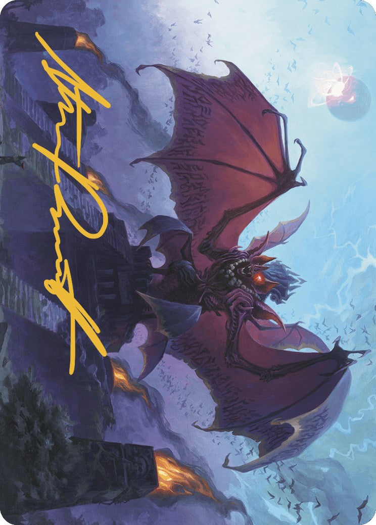 Aclazotz, Deepest Betrayal Art Card (Gold-Stamped Signature) [The Lost Caverns of Ixalan Art Series] | Jomio and Rueliete's Cards and Comics