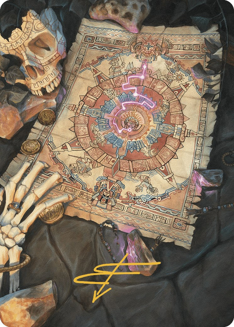 Map Token Art Card (Gold-Stamped Signature) [The Lost Caverns of Ixalan Art Series] | Jomio and Rueliete's Cards and Comics