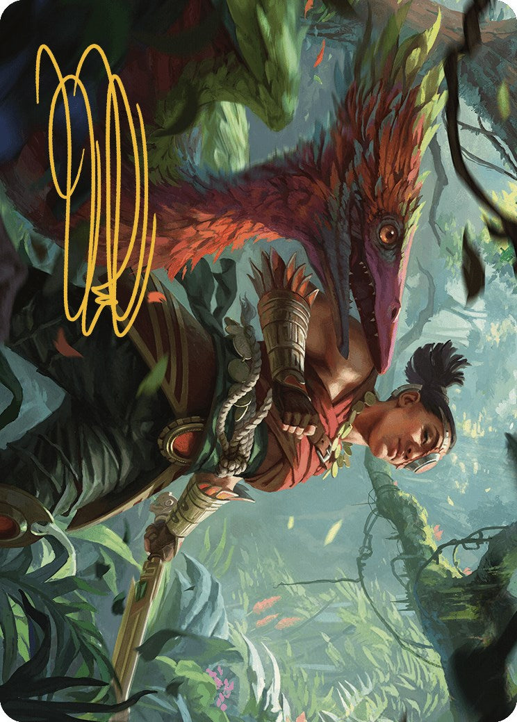 Wayta, Trainer Prodigy Art Card (Gold-Stamped Signature) [The Lost Caverns of Ixalan Art Series] | Jomio and Rueliete's Cards and Comics