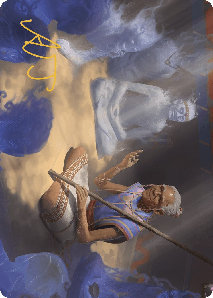 Ancestral Reminiscence Art Card (Gold-Stamped Signature) [The Lost Caverns of Ixalan Art Series] | Jomio and Rueliete's Cards and Comics
