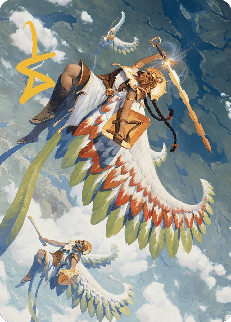 Resplendent Angel Art Card (5/81) (Gold-Stamped Signature) [The Lost Caverns of Ixalan Art Series] | Jomio and Rueliete's Cards and Comics