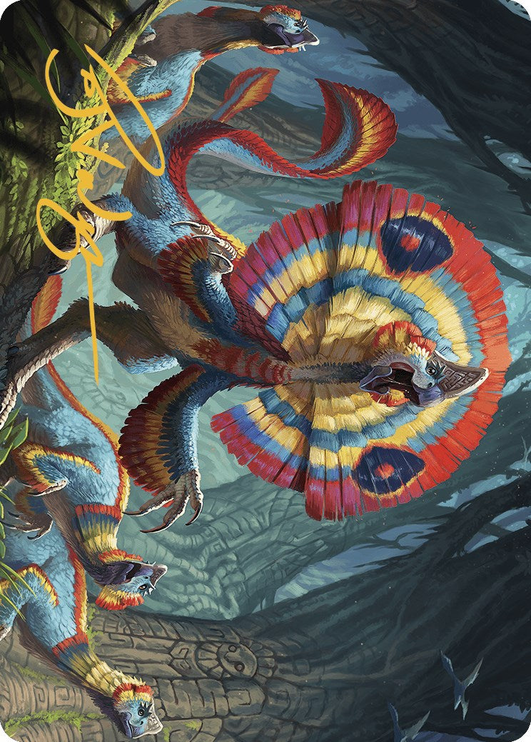 Sunfrill Imitator Art Card (Gold-Stamped Signature) [The Lost Caverns of Ixalan Art Series] | Jomio and Rueliete's Cards and Comics