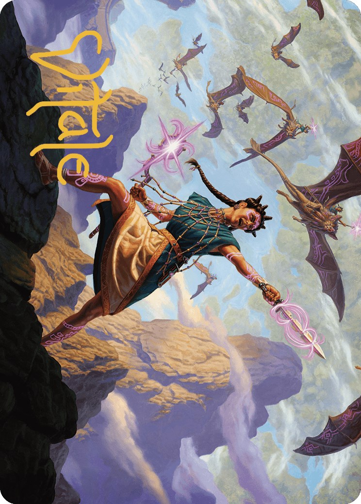 Warden of the Inner Sky Art Card (Gold-Stamped Signature) [The Lost Caverns of Ixalan Art Series] | Jomio and Rueliete's Cards and Comics