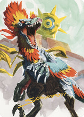 Pantlaza, Sun-Favored Art Card (Gold-Stamped Signature) [The Lost Caverns of Ixalan Art Series] | Jomio and Rueliete's Cards and Comics