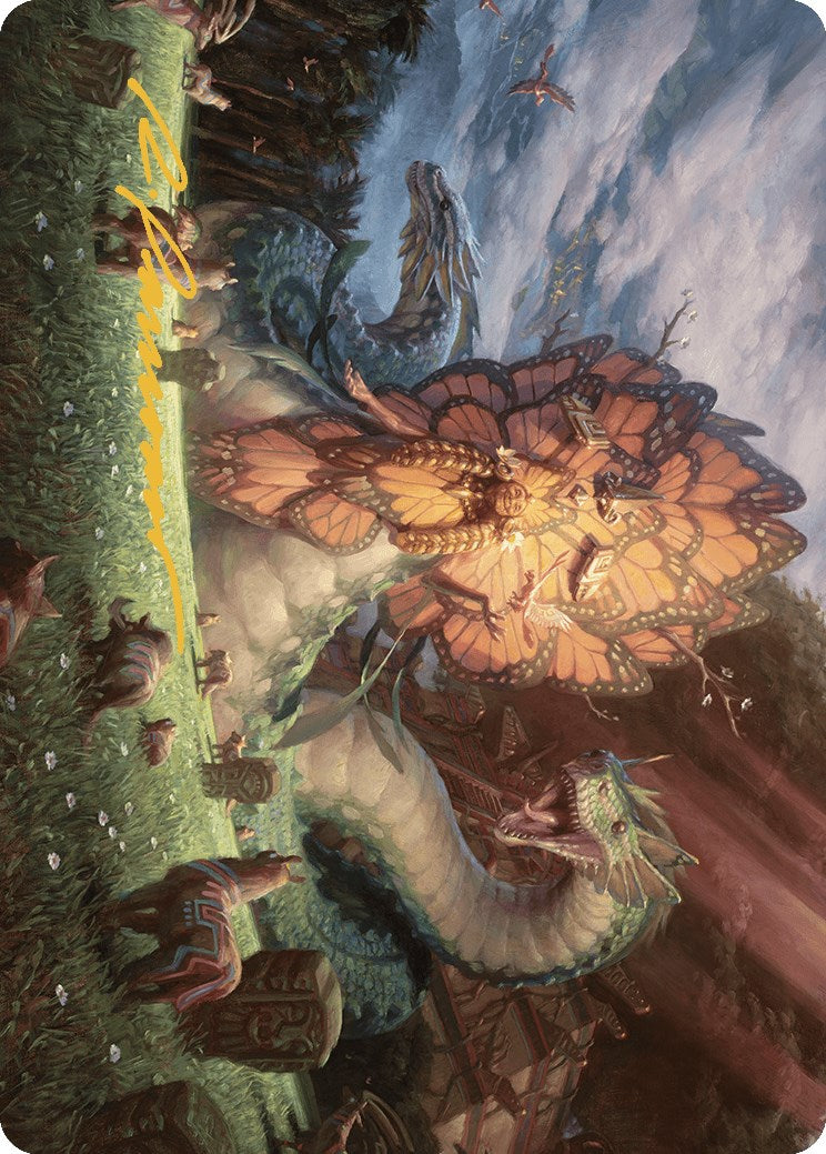 Ojer Kaslem, Deepest Growth Art Card (30/81) (Gold-Stamped Signature) [The Lost Caverns of Ixalan Art Series] | Jomio and Rueliete's Cards and Comics