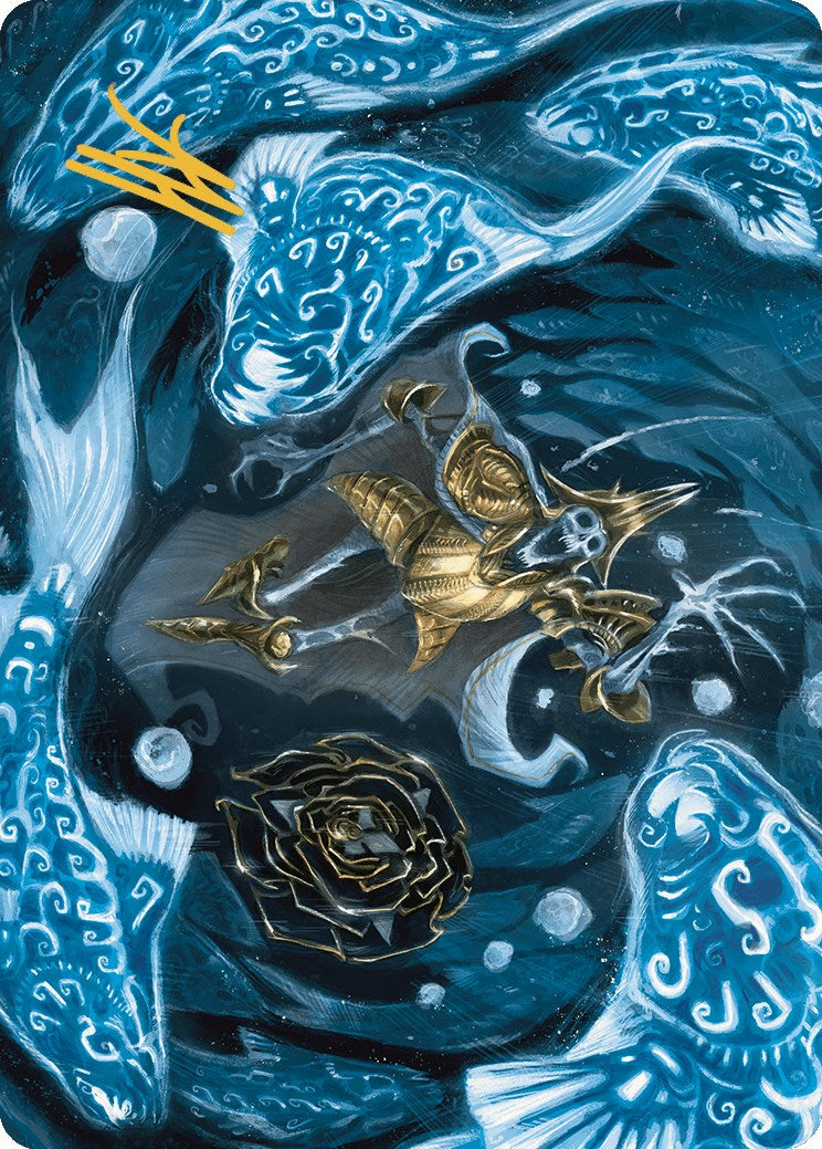 Eaten by Piranhas Art Card (Gold-Stamped Signature) [The Lost Caverns of Ixalan Art Series] | Jomio and Rueliete's Cards and Comics