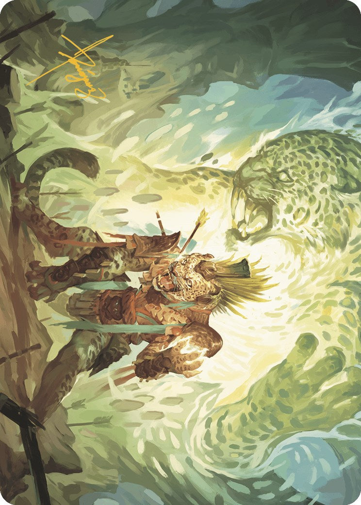 Might of the Ancestors Art Card (Gold-Stamped Signature) [The Lost Caverns of Ixalan Art Series] | Jomio and Rueliete's Cards and Comics