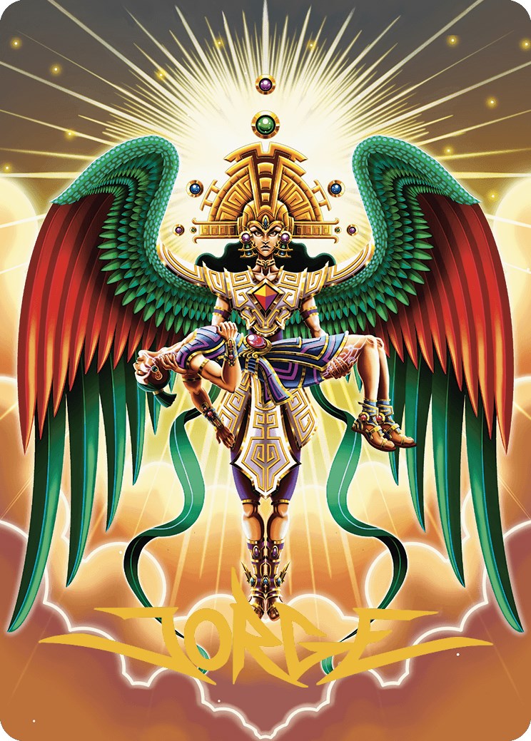 Resplendent Angel Art Card (59/81) (Gold-Stamped Signature) [The Lost Caverns of Ixalan Art Series] | Jomio and Rueliete's Cards and Comics