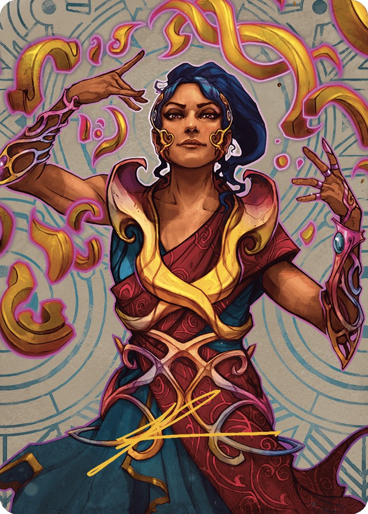 Saheeli, the Sun's Brilliance Art Card (Gold-Stamped Signature) [The Lost Caverns of Ixalan Art Series] | Jomio and Rueliete's Cards and Comics