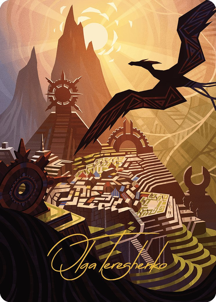Plains Art Card (Gold-Stamped Signature) [The Lost Caverns of Ixalan Art Series] | Jomio and Rueliete's Cards and Comics