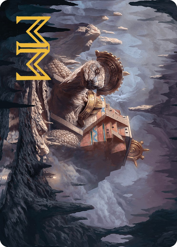 Bedrock Tortoise Art Card (Gold-Stamped Signature) [The Lost Caverns of Ixalan Art Series] | Jomio and Rueliete's Cards and Comics