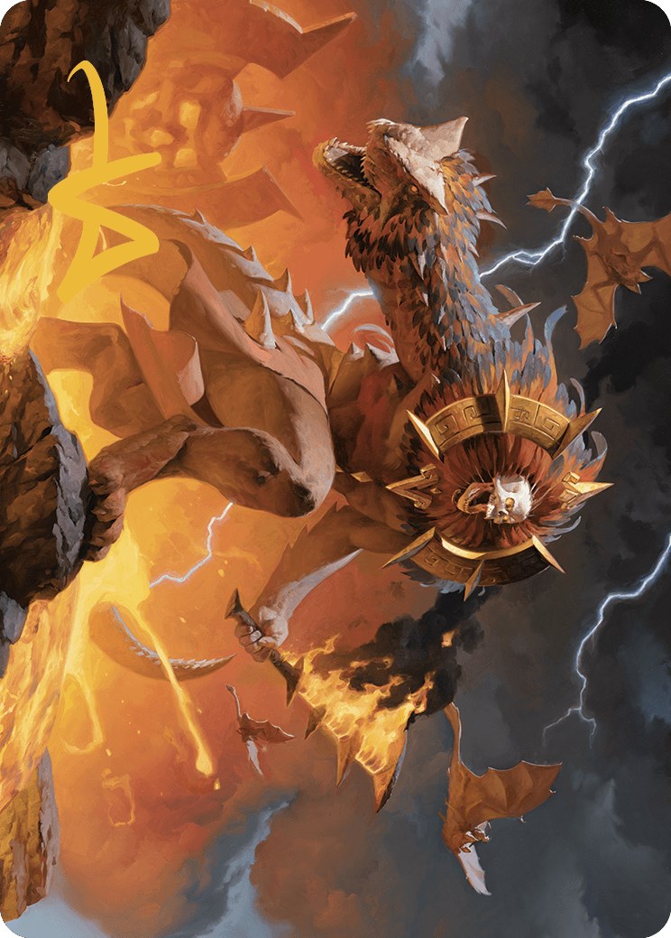 Ojer Axonil, Deepest Might Art Card (Gold-Stamped Signature) [The Lost Caverns of Ixalan Art Series] | Jomio and Rueliete's Cards and Comics