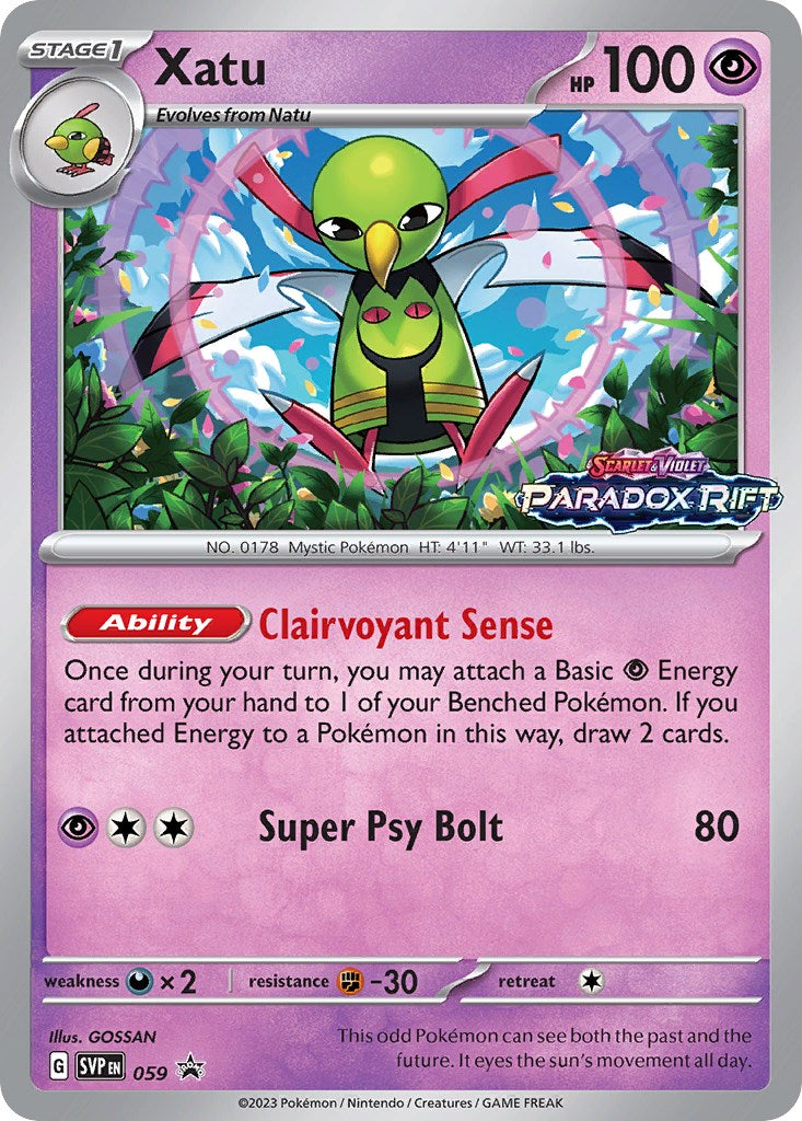 Xatu (059) [Scarlet & Violet: Black Star Promos] | Jomio and Rueliete's Cards and Comics