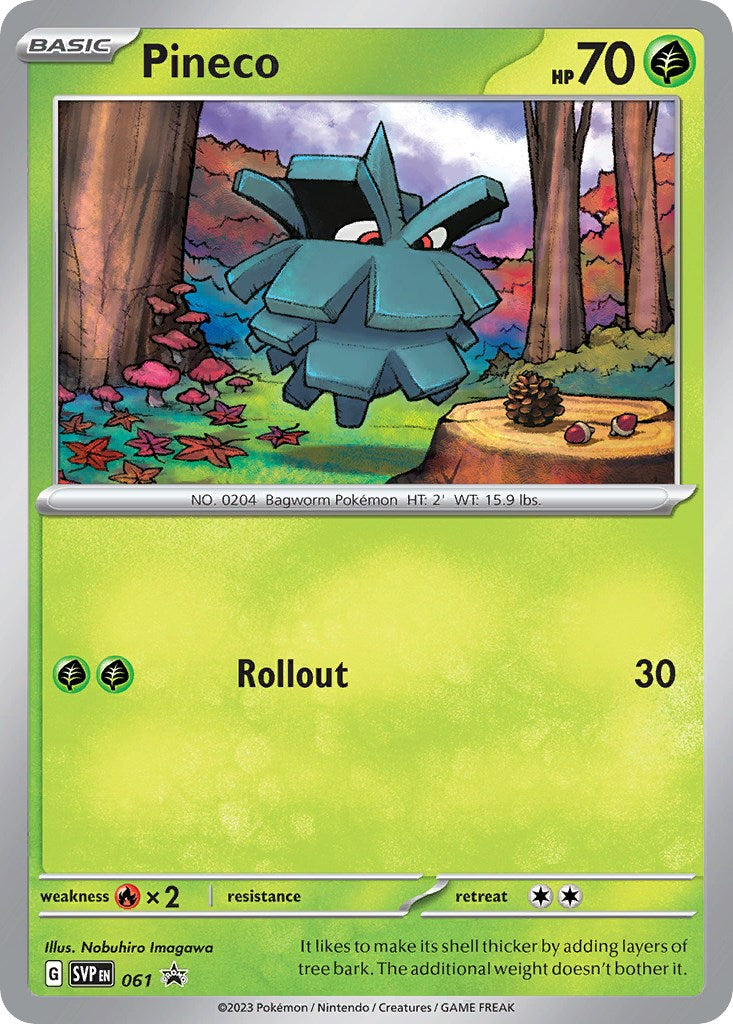 Pineco (061) [Scarlet & Violet: Black Star Promos] | Jomio and Rueliete's Cards and Comics