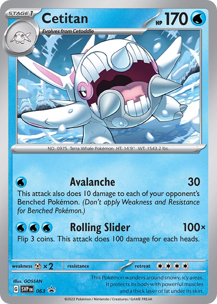 Cetitan (063) [Scarlet & Violet: Black Star Promos] | Jomio and Rueliete's Cards and Comics