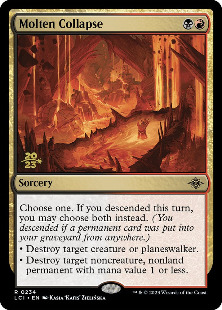 Molten Collapse [The Lost Caverns of Ixalan Prerelease Cards] | Jomio and Rueliete's Cards and Comics