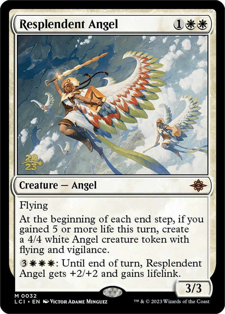 Resplendent Angel (LCI) [The Lost Caverns of Ixalan Prerelease Cards] | Jomio and Rueliete's Cards and Comics
