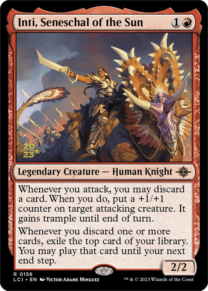 Inti, Seneschal of the Sun [The Lost Caverns of Ixalan Prerelease Cards] | Jomio and Rueliete's Cards and Comics
