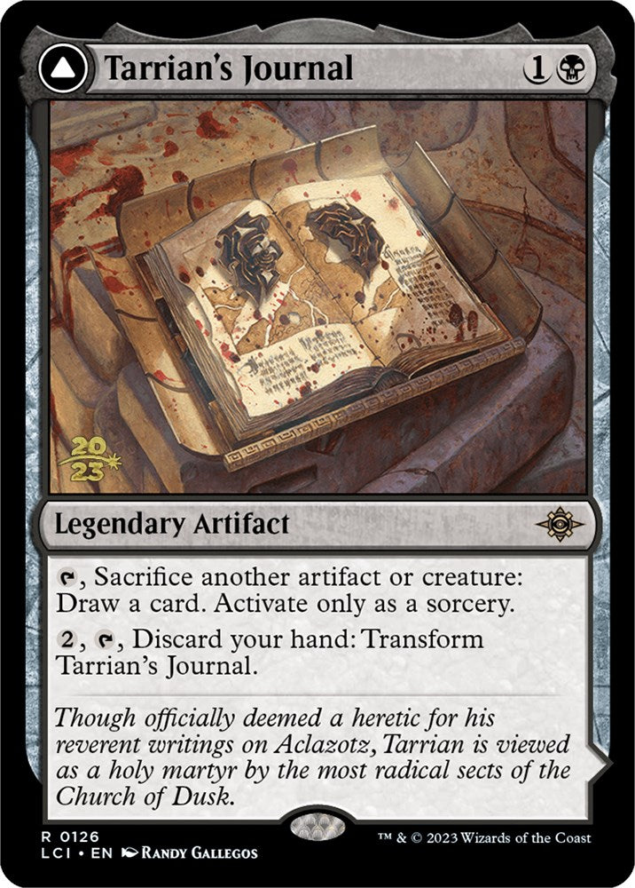 Tarrian's Journal // The Tomb of Aclazotz [The Lost Caverns of Ixalan Prerelease Cards] | Jomio and Rueliete's Cards and Comics