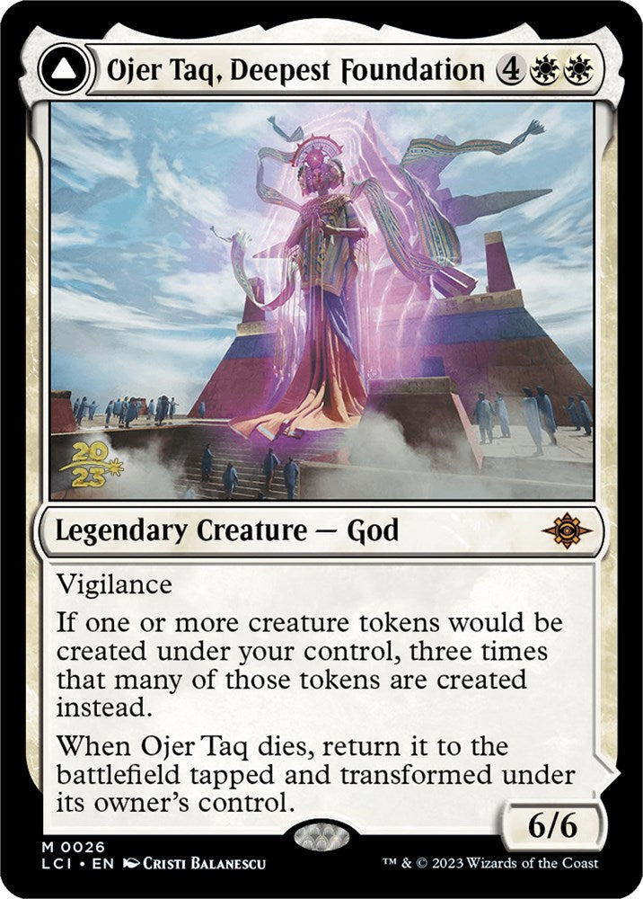 Ojer Taq, Deepest Foundation // Temple of Civilization [The Lost Caverns of Ixalan Prerelease Cards] | Jomio and Rueliete's Cards and Comics
