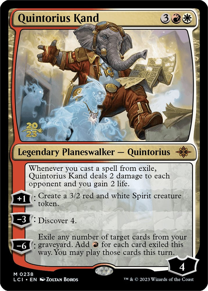 Quintorius Kand [The Lost Caverns of Ixalan Prerelease Cards] | Jomio and Rueliete's Cards and Comics