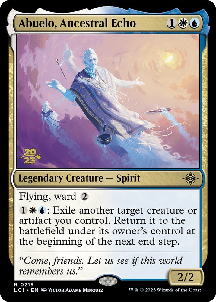 Abuelo, Ancestral Echo [The Lost Caverns of Ixalan Prerelease Cards] | Jomio and Rueliete's Cards and Comics