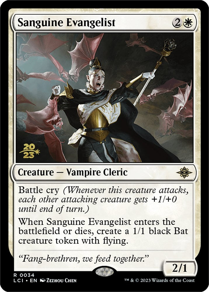 Sanguine Evangelist [The Lost Caverns of Ixalan Prerelease Cards] | Jomio and Rueliete's Cards and Comics