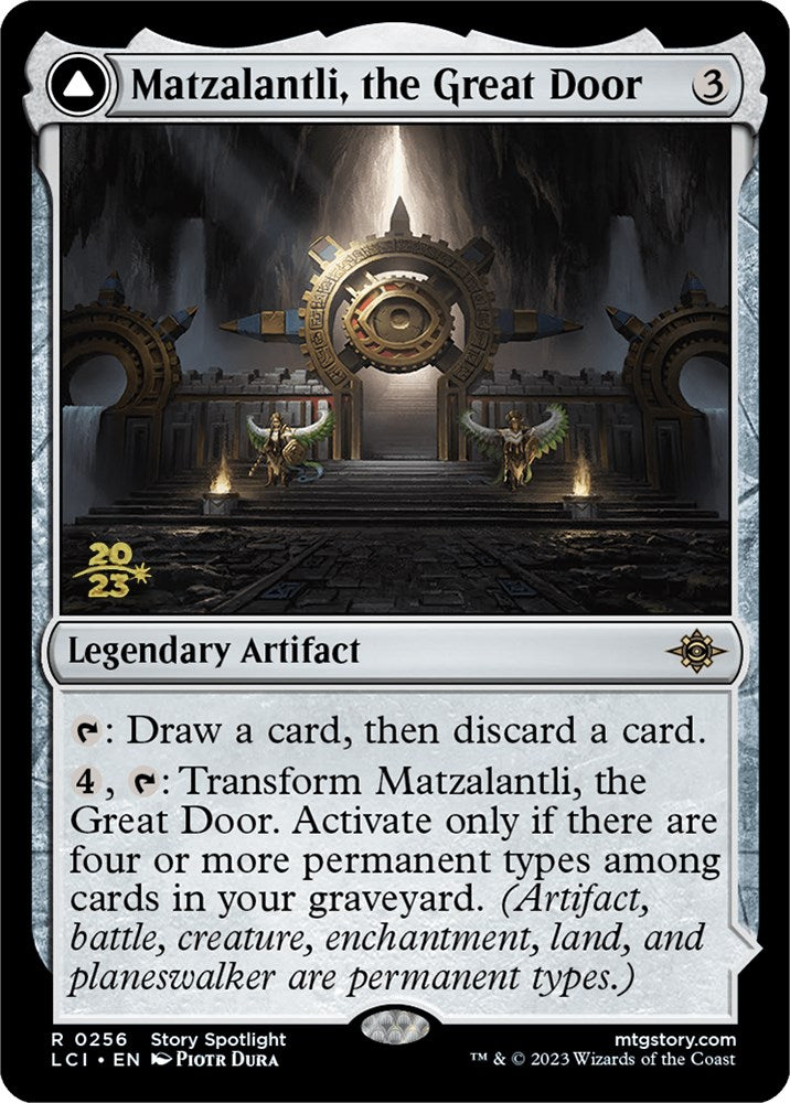 Matzalantli, the Great Door // The Core [The Lost Caverns of Ixalan Prerelease Cards] | Jomio and Rueliete's Cards and Comics